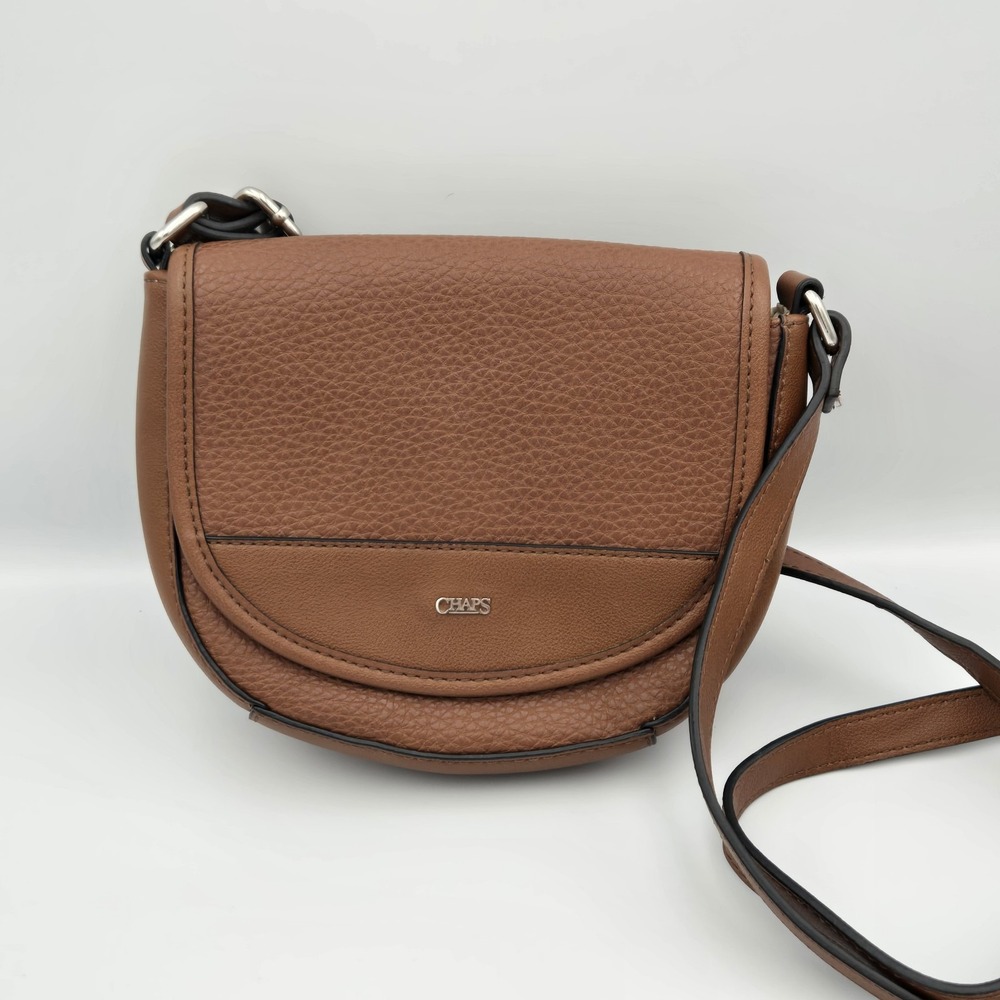 CHAPS Brown Crossbody Shoulder Bag Purse- Originally $49 - EUC